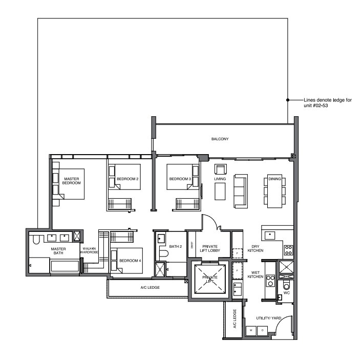 Leedon Green 4 Bedroom floorplan
